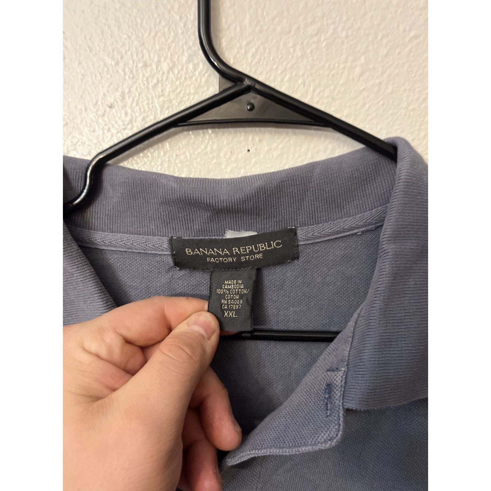 Banana Republic VINTAGE Banana Republic Polo Shirt Men XXL Gray Short Sleeve Preppy Size US XXL / EU 58 / 5 - 2 Thumbnail