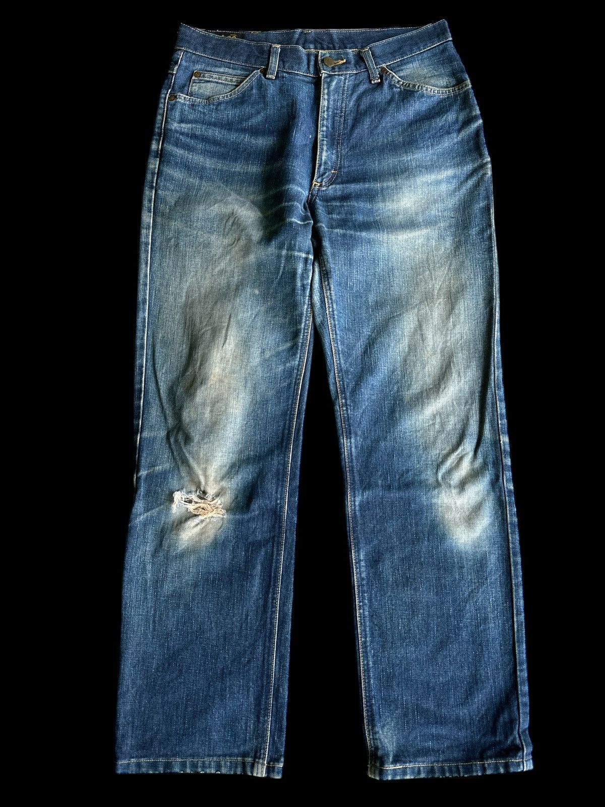 Vintage Distress Denim💥 Lee Riders Made In Japan💥 Size US 32 / EU 48 - 1 Thumbnail