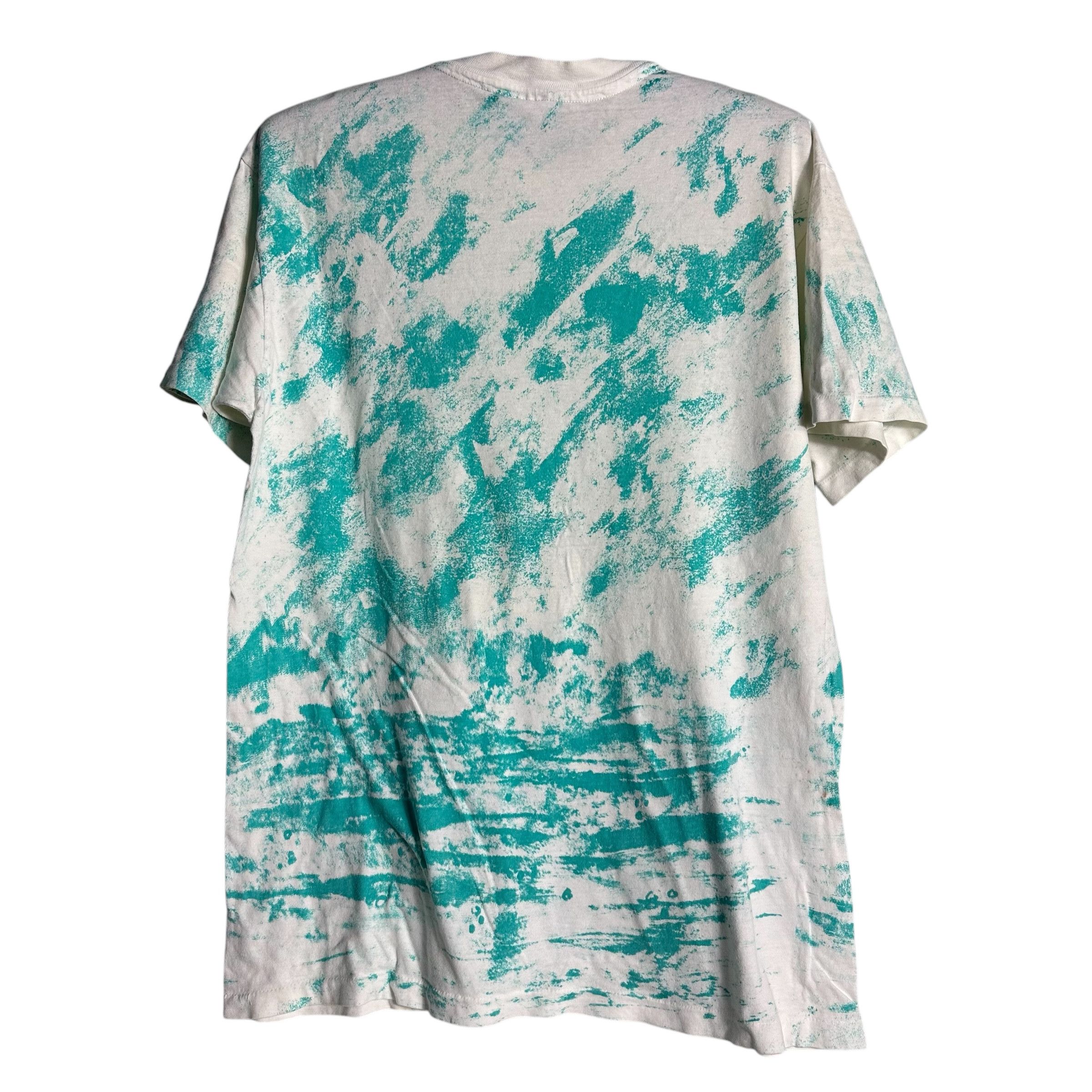 🔥RARE🔥Vintage Sakana Des All Print T-shirt Single Stich