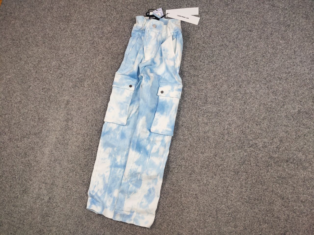 CHENPENG Chen Peng Japan Design Roman Column Trouser Blue Cargo Pants Size US 32 / EU 48 - 4 Thumbnail