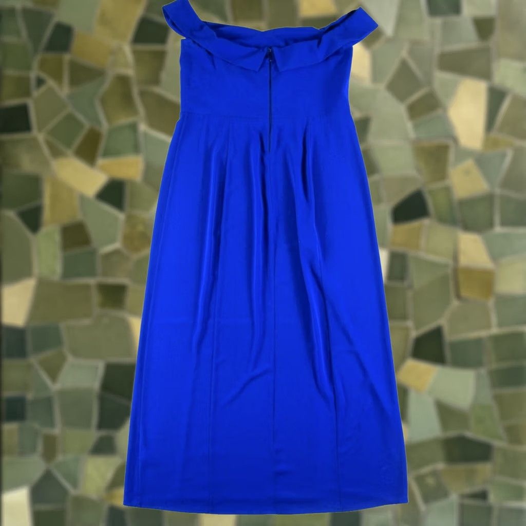 Show Me Your MuMu Show Me Your MuMu Royal Blue Off Shoulder Cap Sleeve Long Maxi Dress 3XL Size XXL / US 16-18 / IT 52-54 - 1 Thumbnail