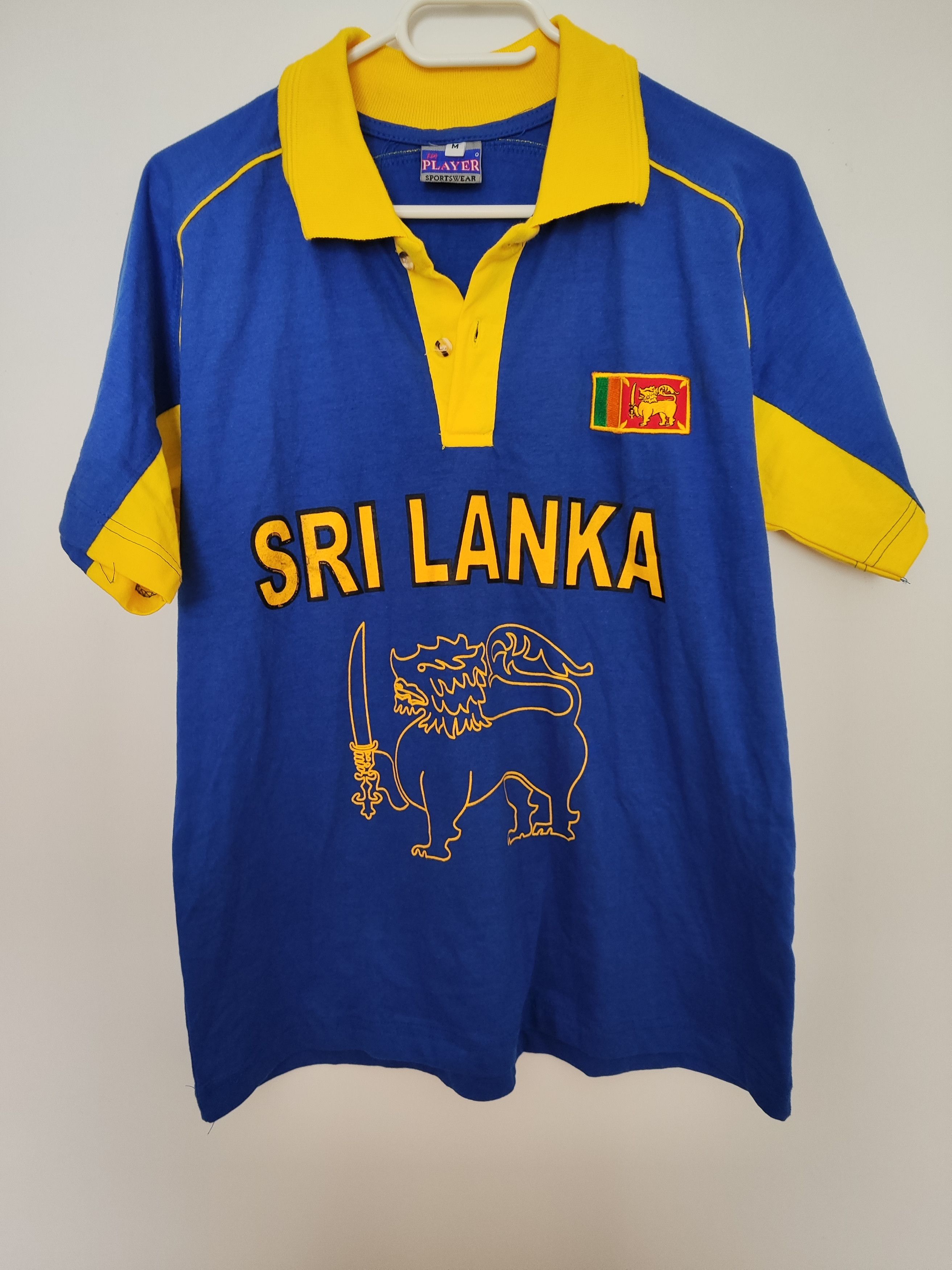 Vintage Vintage 90s Sri Lanka Polo Jersey– Retro Sportswear Size US M / EU 48-50 / 2 - 2 Thumbnail