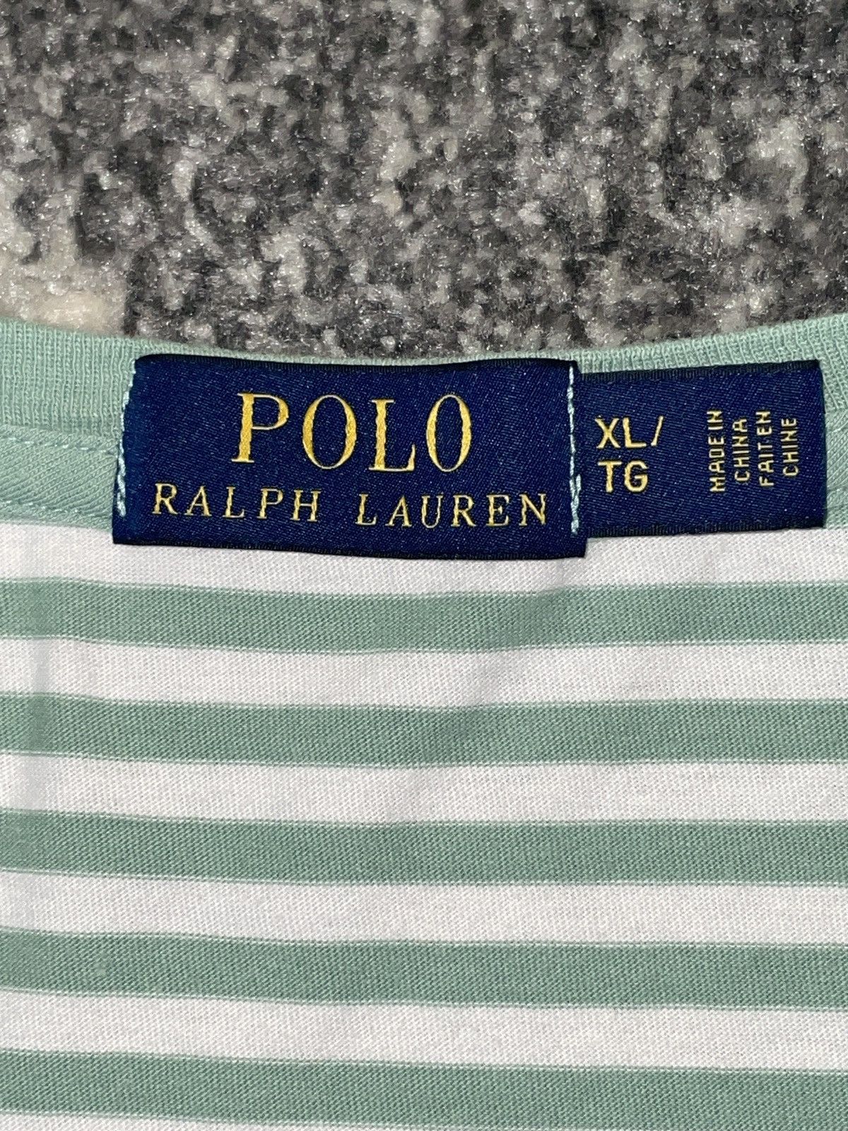 Polo Ralph Lauren Polo Ralph Lauren white/ green stripped t-shirt Size US XL / EU 56 / 4 - 7 Thumbnail
