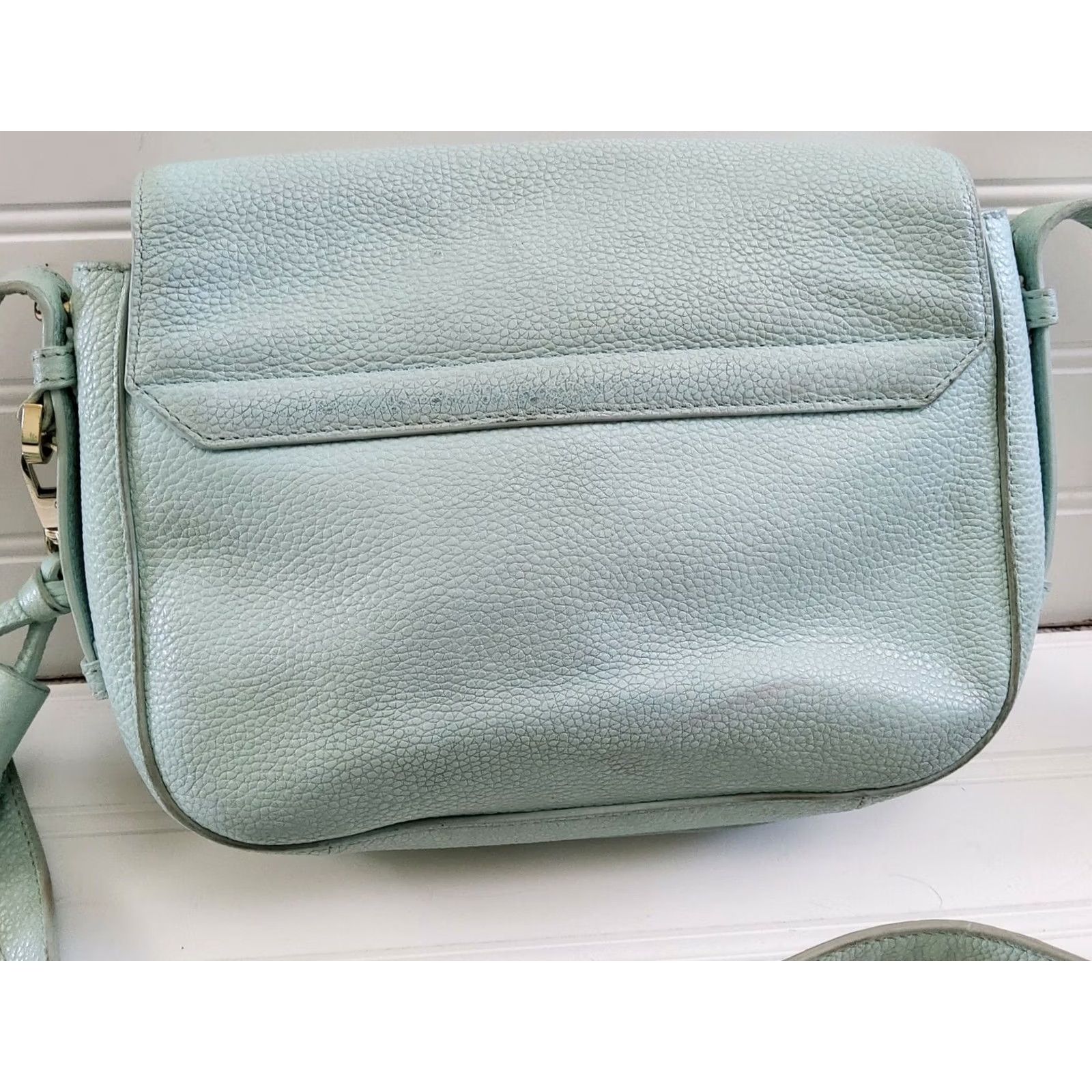 Vintage Kate Spade Orchard Street Penelope Crossbody Shoulder Bag Purse Light Blue Womens Small Leather Size ONE SIZE - 4 Thumbnail