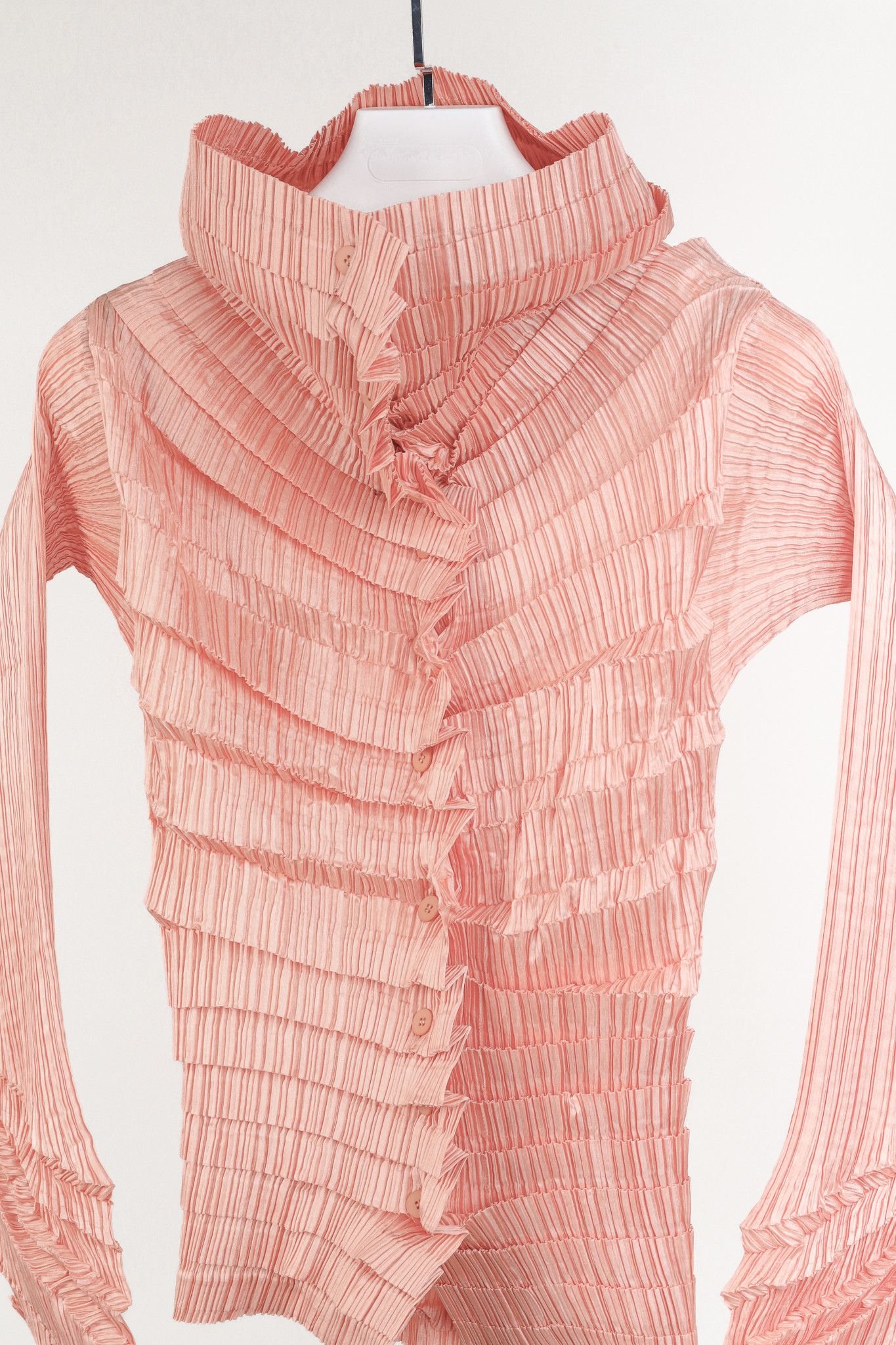 Issey Miyake Issey Miyake Archival 1990s Diagonal Pleats Bllouse Size M / US 6-8 / IT 42-44 - 3 Thumbnail