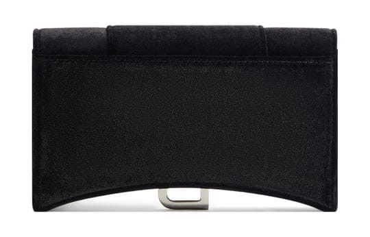 Balenciaga o1s1rm1124 Size: OS / Hourglass Wallet On Chain Velvet Size ONE SIZE - 5 Thumbnail