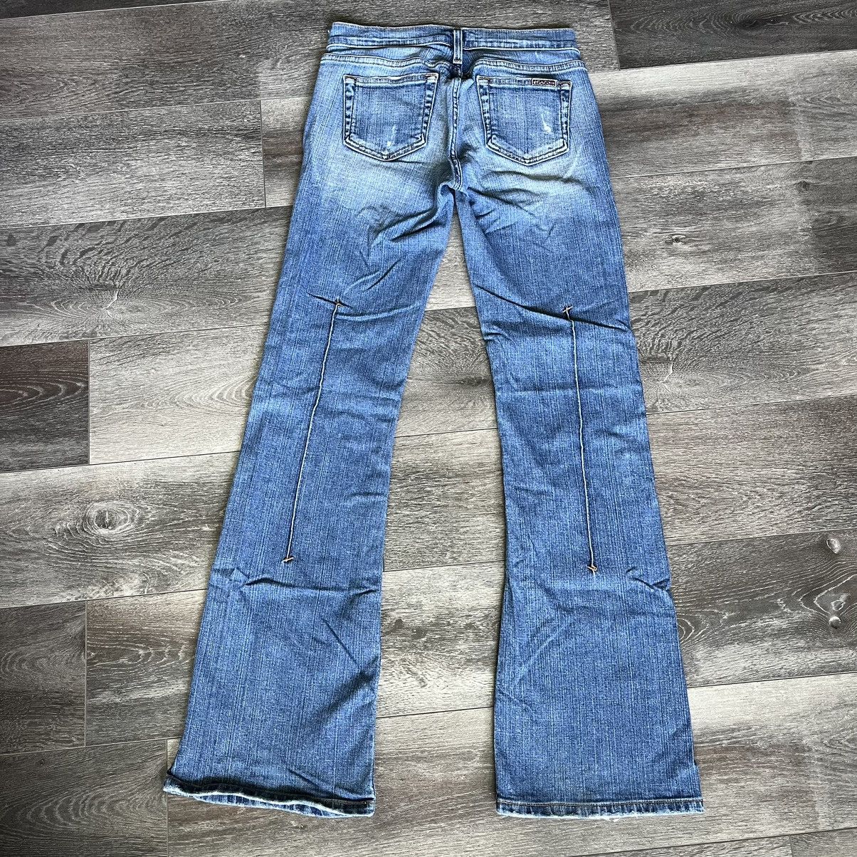 Vintage Vintage Y2K Hint Jeans Low Rise Flare Boot Cut Denim Jeans 5 Size 27" / US 4 / IT 40 - 2 Thumbnail