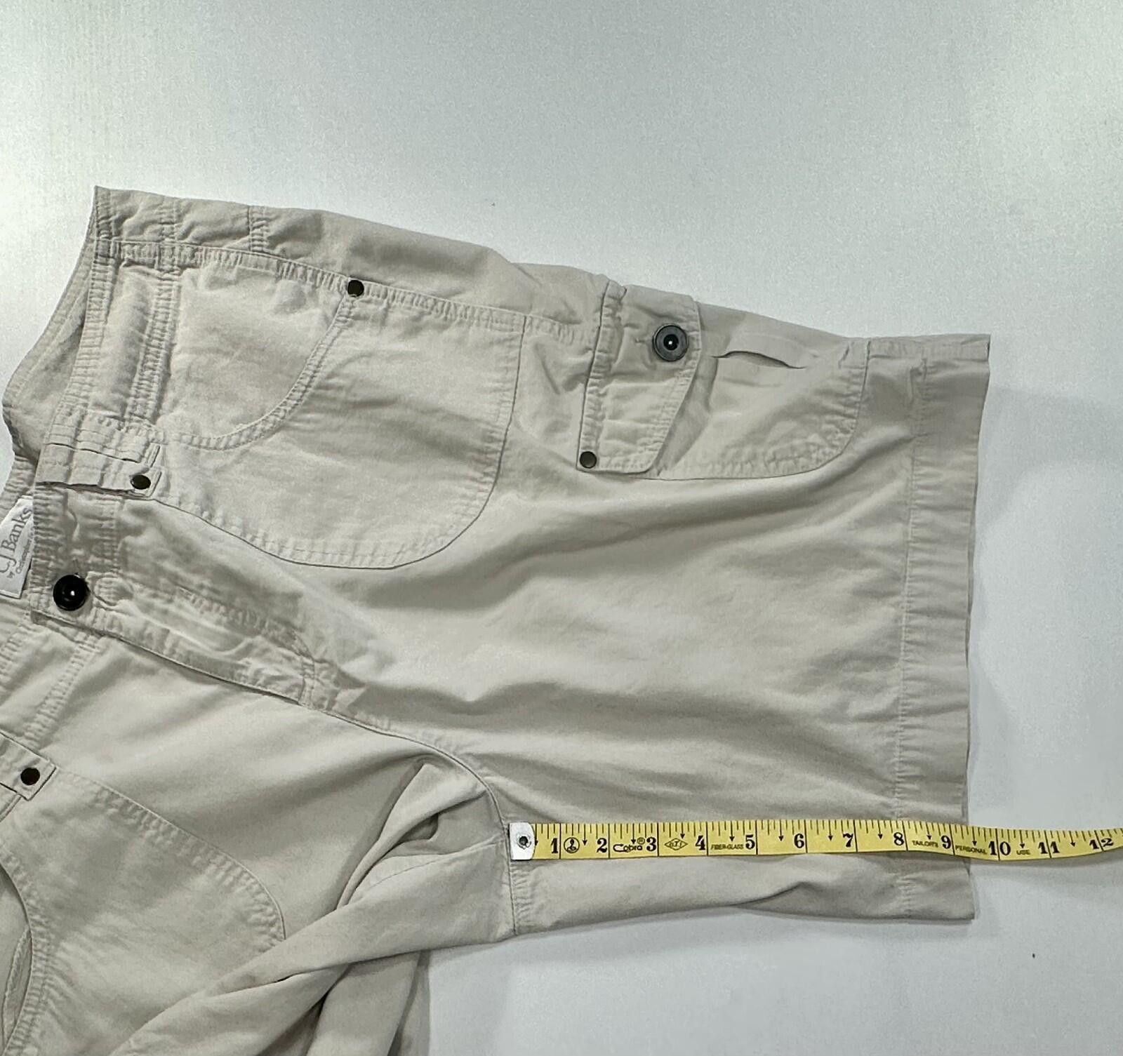 Other CJ Banks Flat Front Cargo Pocket Chino Shorts Beige Women 38 Size US 38 / EU 54 - 5 Thumbnail