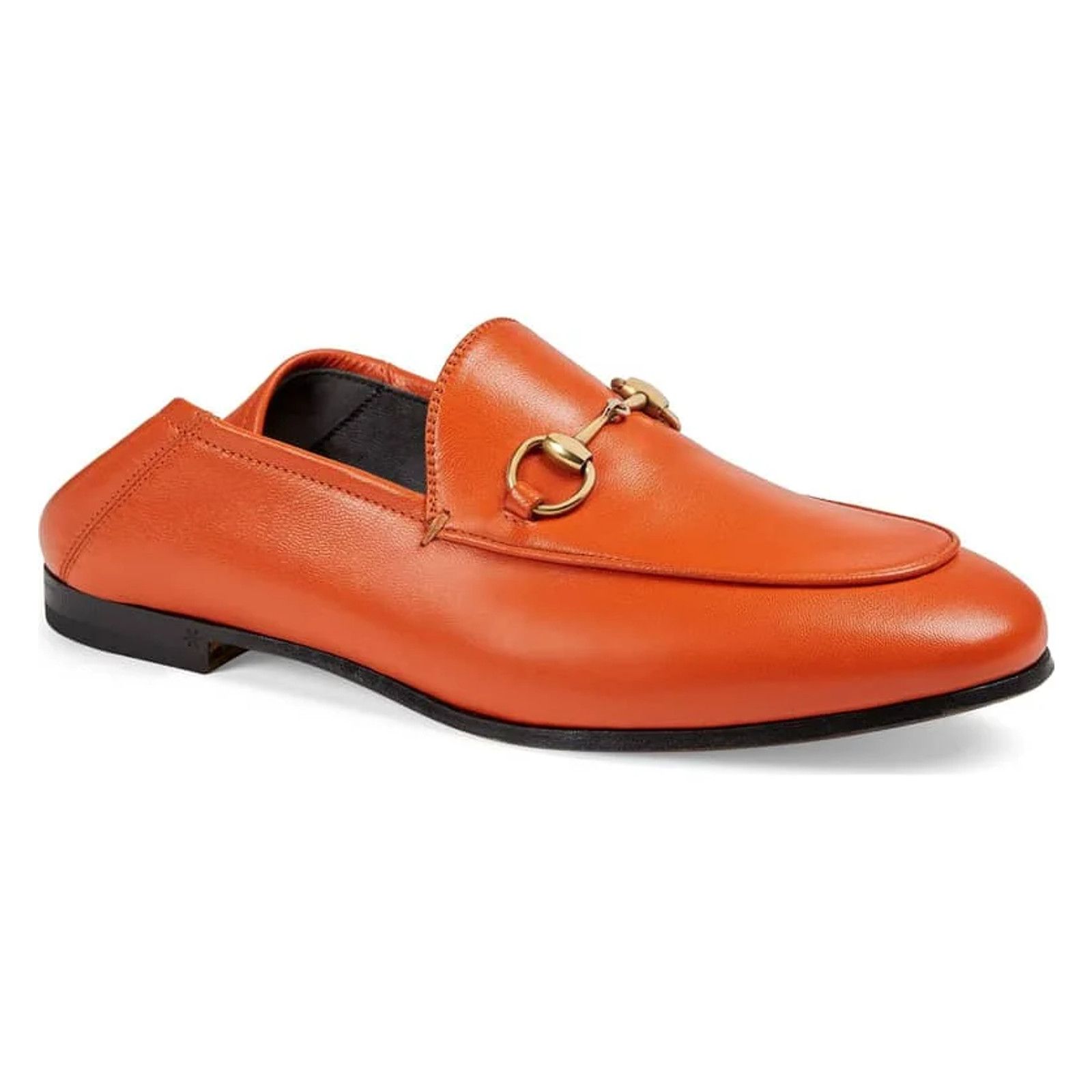 Gucci Gucci Brixton Collapsible Deep Orange Leather Horsebit Size US 6 / IT 36 - 3 Thumbnail