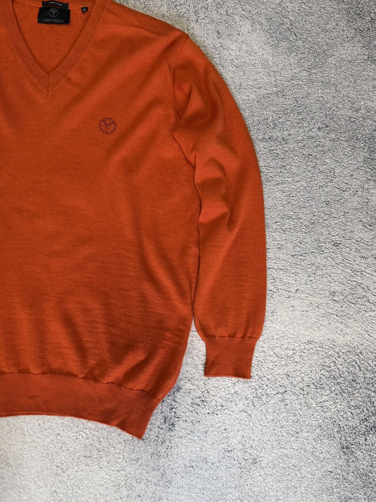 Carlo Colucci Carlo Colucci Wool Sweater V Neck Italy Knit Pullover M Men Size US M / EU 48-50 / 2 - 6 Thumbnail