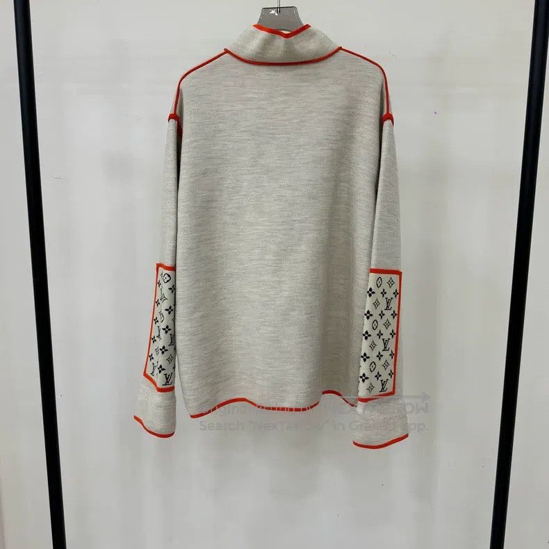Louis Vuitton Louis Vuitton Beige Contrast Zip Sweatshirt Size US S / EU 44-46 / 1 - 2 Thumbnail