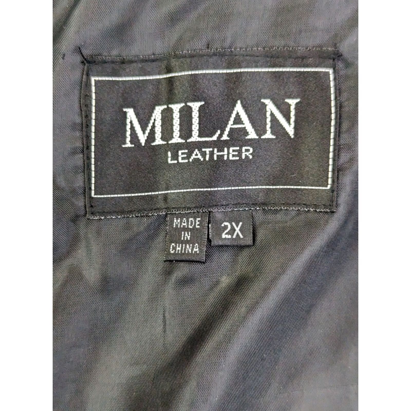 Vintage VINTAGE Milan Patchwork Leather Jacket Women 2XL Tooled Lined Button Brown Black Patchwork Retro Jacket Womens 2XL Size XXL / US 16-18 / IT 52-54 - 6 Thumbnail