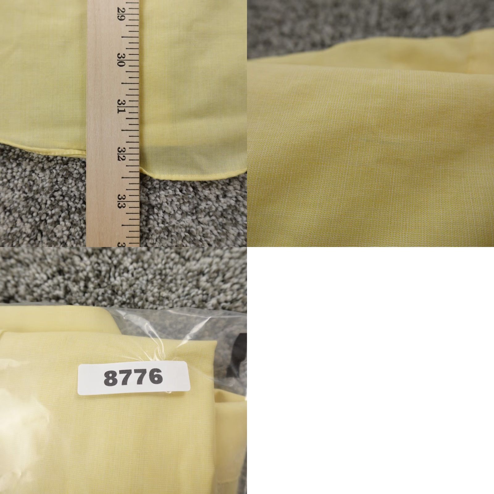 Stafford VTG Stafford Dress Shirt Mens 16 32/33 L Yellow Long Sleeve Button Up Wrinkle Free Size US L / EU 52-54 / 3 - 8 Thumbnail