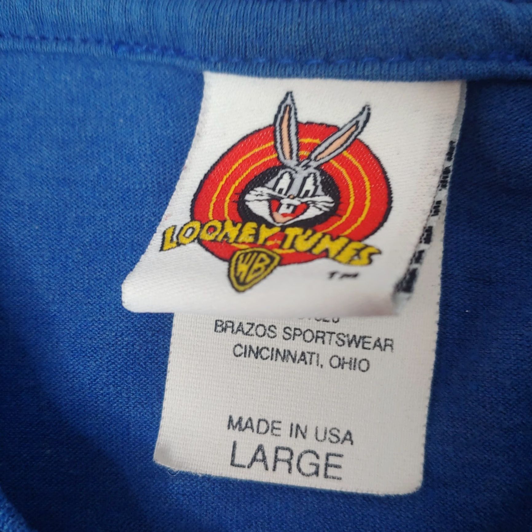 Vintage VINTAGE Looney Tunes Shirt Large Blue Size US L / EU 52-54 / 3 - 4 Thumbnail