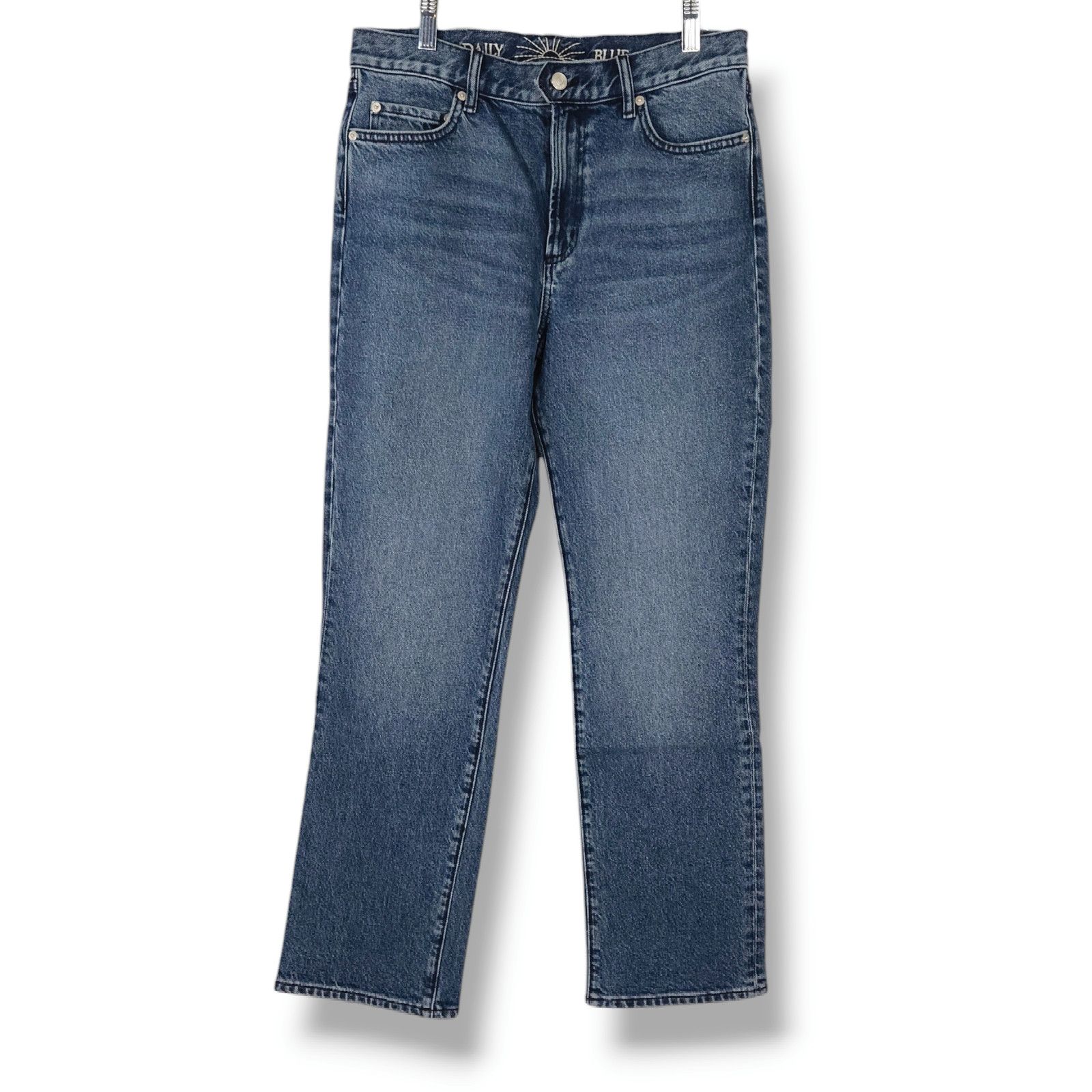 AG Adriano Goldschmied NWT Daily Blue Manya Straight Leg Jeans Sz 30x29.5 Champlain Size 30" / US 8 / IT 44 - 3 Thumbnail
