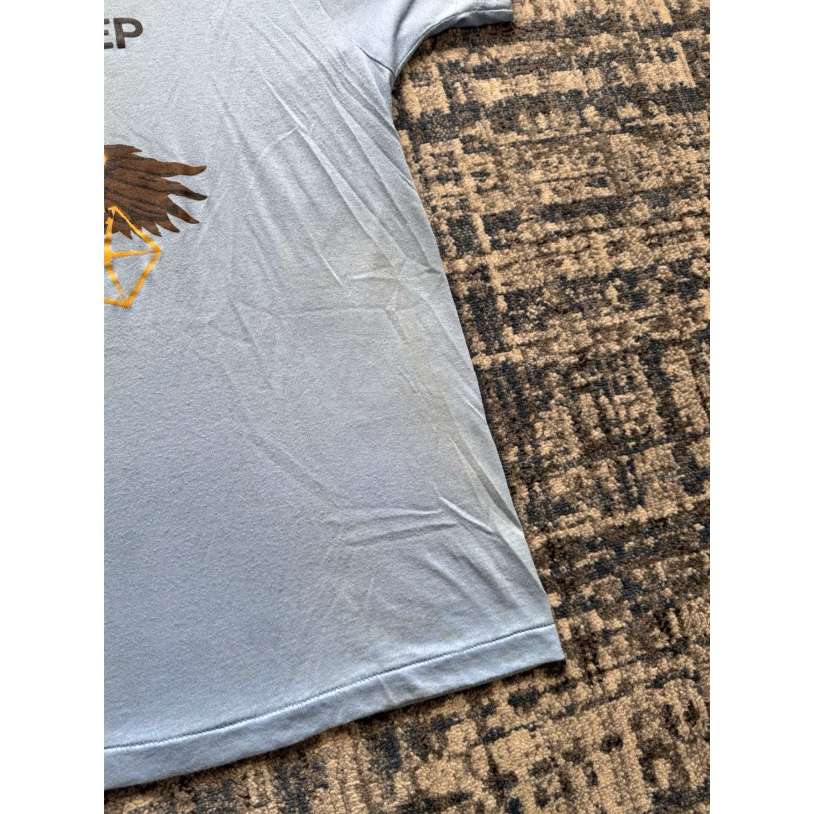 Vintage VINTAGE 80s Chrysler Jeep Toledo Ohio Eagle T Shirt 2XL Cars Grand Cherokee Screen Stars Mens T-Shirt Blue 2XL Size US XXL / EU 58 / 5 - 6 Thumbnail