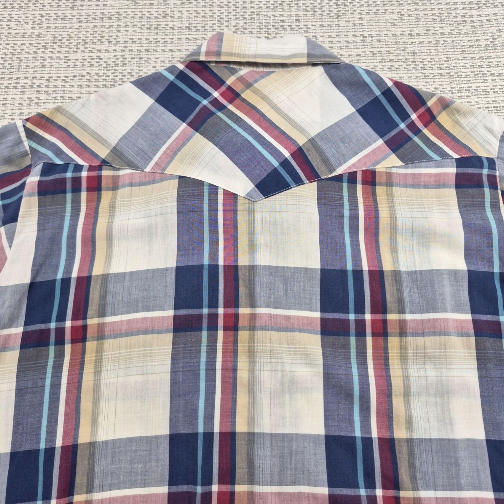 Wrangler VTG Wrangler Snap Shirt Mens Big 2XL Big Man Plaid Short Sleeve Western Casual Shirt Size US XXL / EU 58 / 5 - 6 Thumbnail