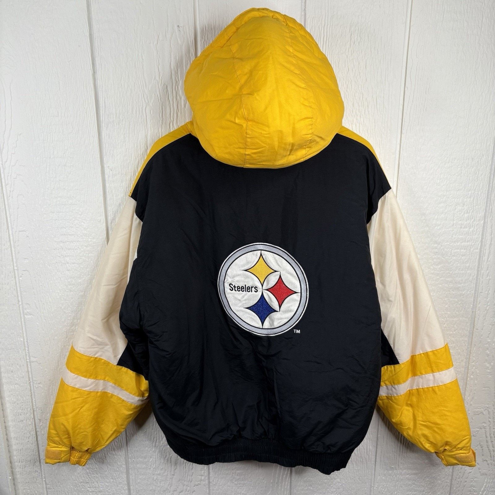 NFL Vintage 90s Pittsburgh Steelers Game Day Puffer Jacket Large Size US L / EU 52-54 / 3 - 2 Thumbnail