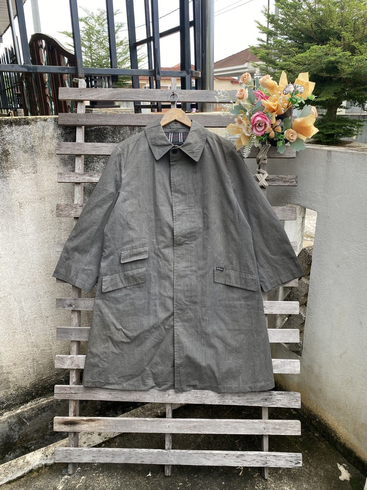 Burberry Burberry London Nova checked Long Coat / Trench Coat / Parka Size US L / EU 52-54 / 3 - 3 Thumbnail