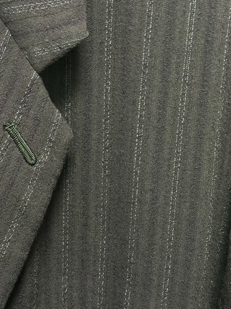 Yohji Yamamoto Yohji Yamamoto size m 94 SS rayon dark weave suit 2502-Nex Size 36R - 4 Thumbnail
