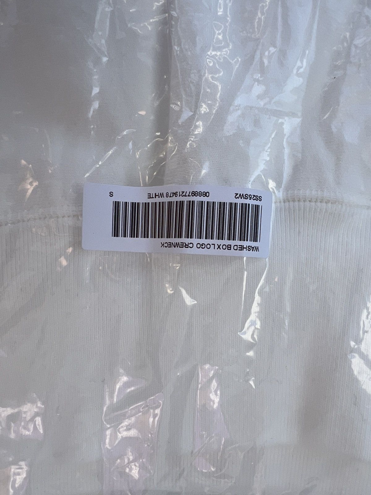 Supreme Supreme Washed Box Logo Crewneck White Size US S / EU 44-46 / 1 - 6 Thumbnail