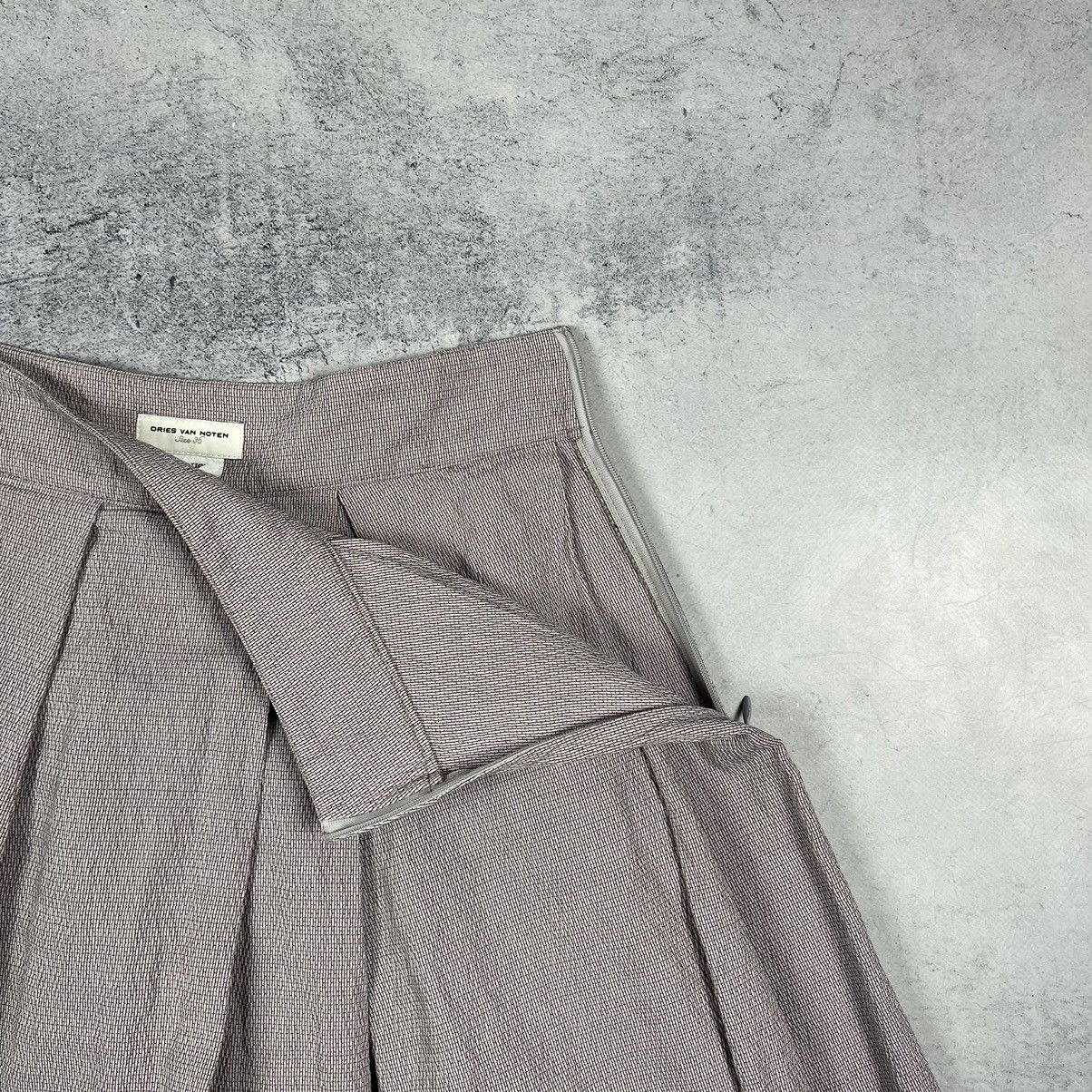 Dries Van Noten Designer Dries Van Noten linen/cotton midi skirt size 36 Size 26" / US 2 / IT 38 - 8 Thumbnail