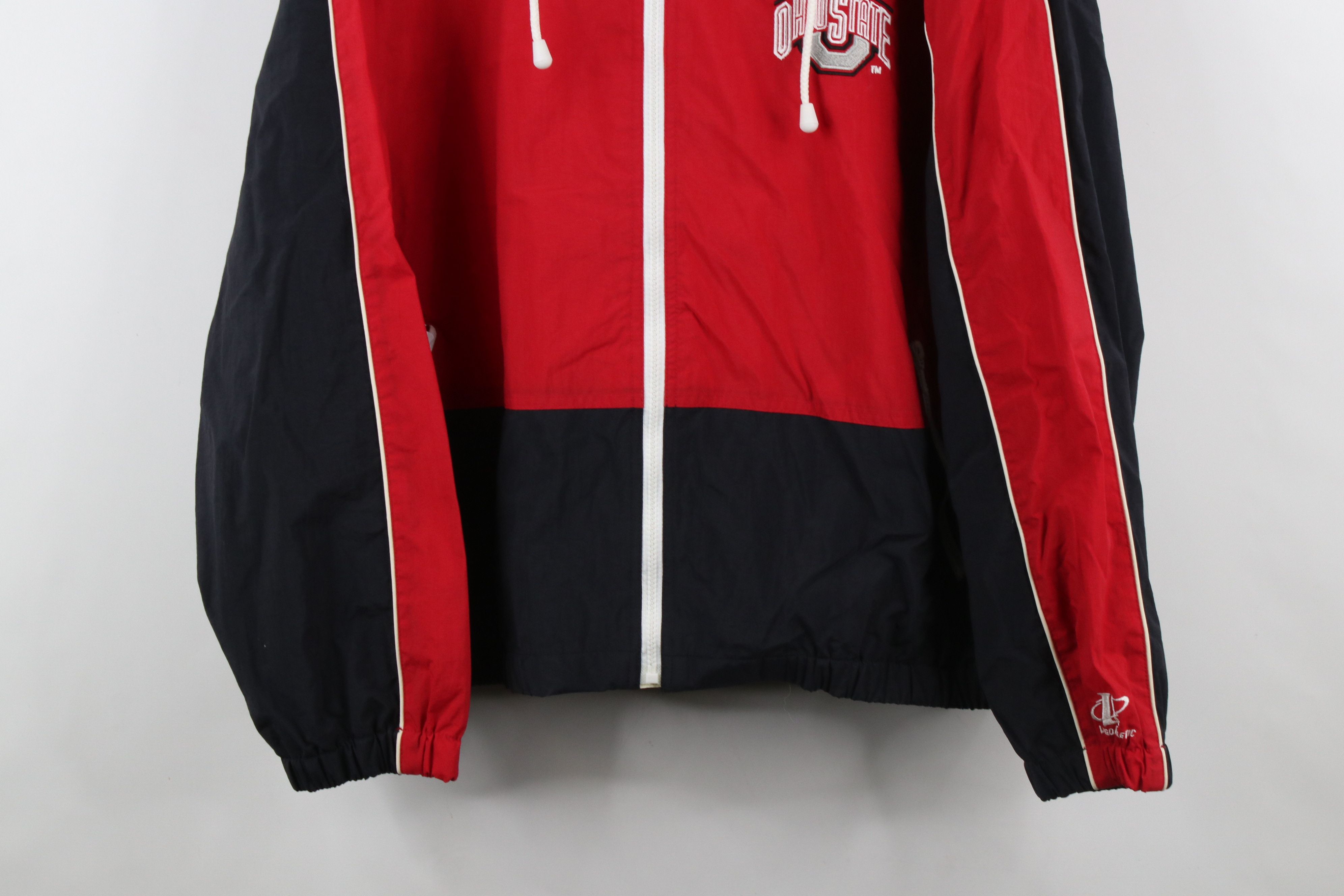 Vintage Vintage 90s Ohio State University Hooded Windbreaker Jacket Size US XL / EU 56 / 4 - 3 Thumbnail