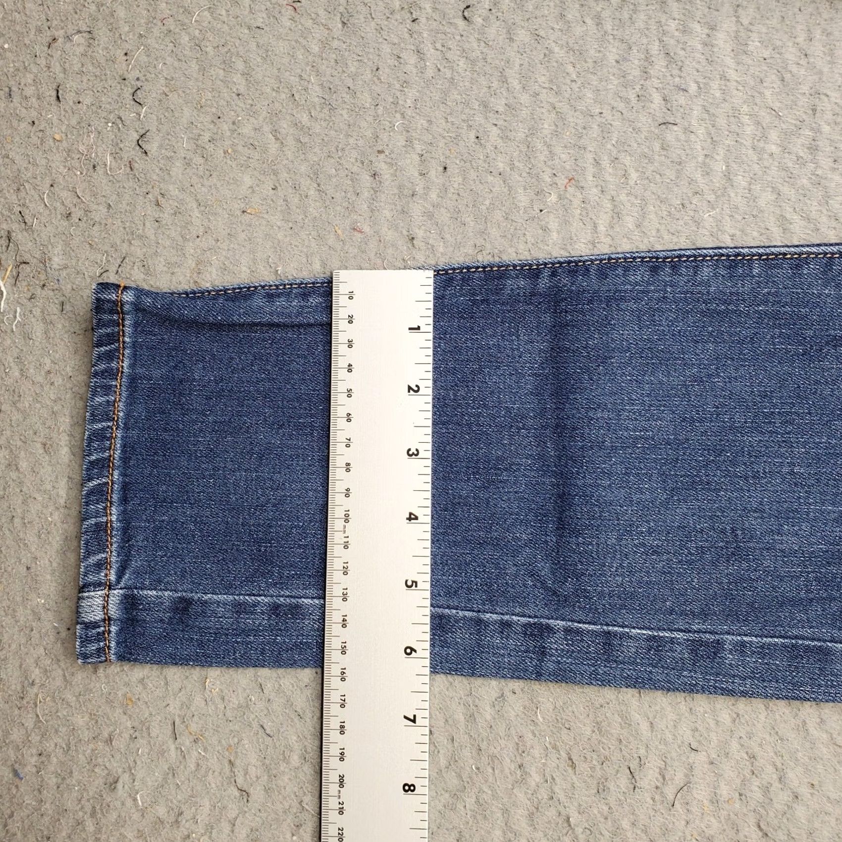 American Eagle Outfitters American Eagle Outfitters Skinny Jeans Womens 6 Blue Denim Stretch Whiskered Size 28" / US 6 / IT 42 - 5 Thumbnail