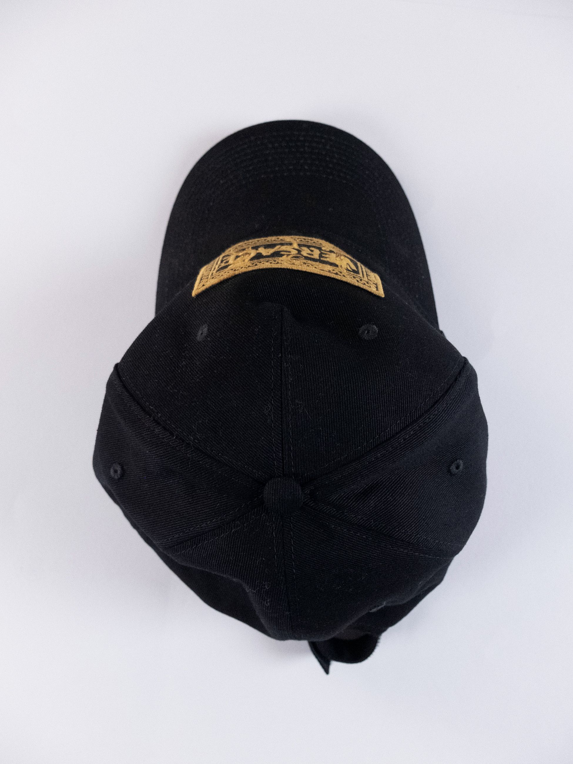 Versace VERSACE black gold logo cotton baseball cap hat 58 Medium Size ONE SIZE - 4 Thumbnail