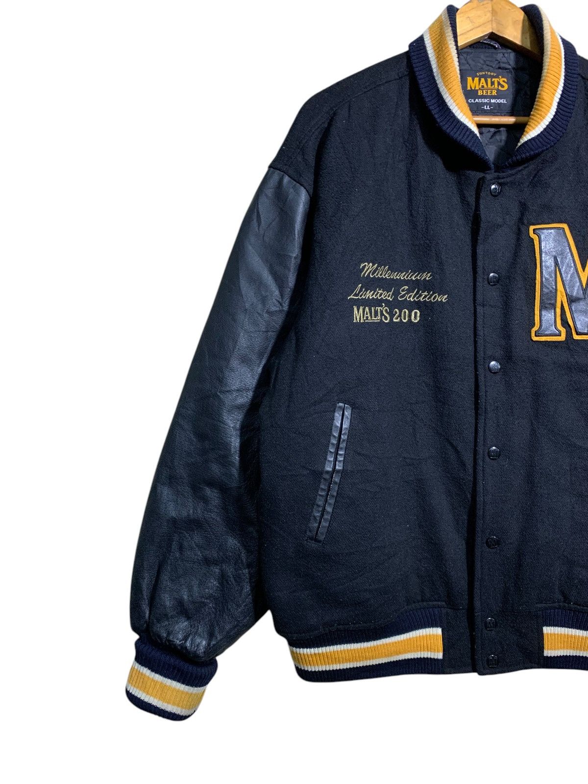 Vintage 🔥MALTS BEER LTD EDITIONS VARSITY JACKETS Size US L / EU 52-54 / 3 - 2 Thumbnail