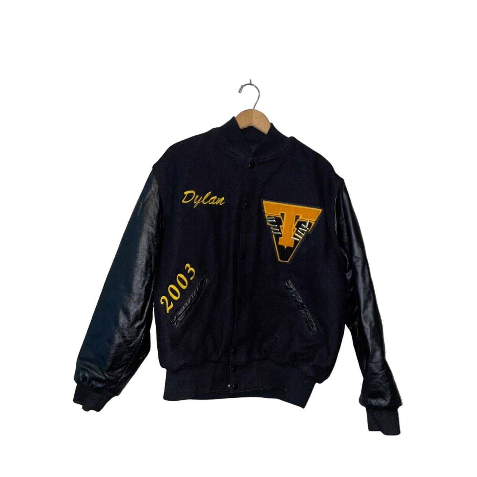 Vintage Virginia Tech Letterman Jacket Varsity Bomber 2003