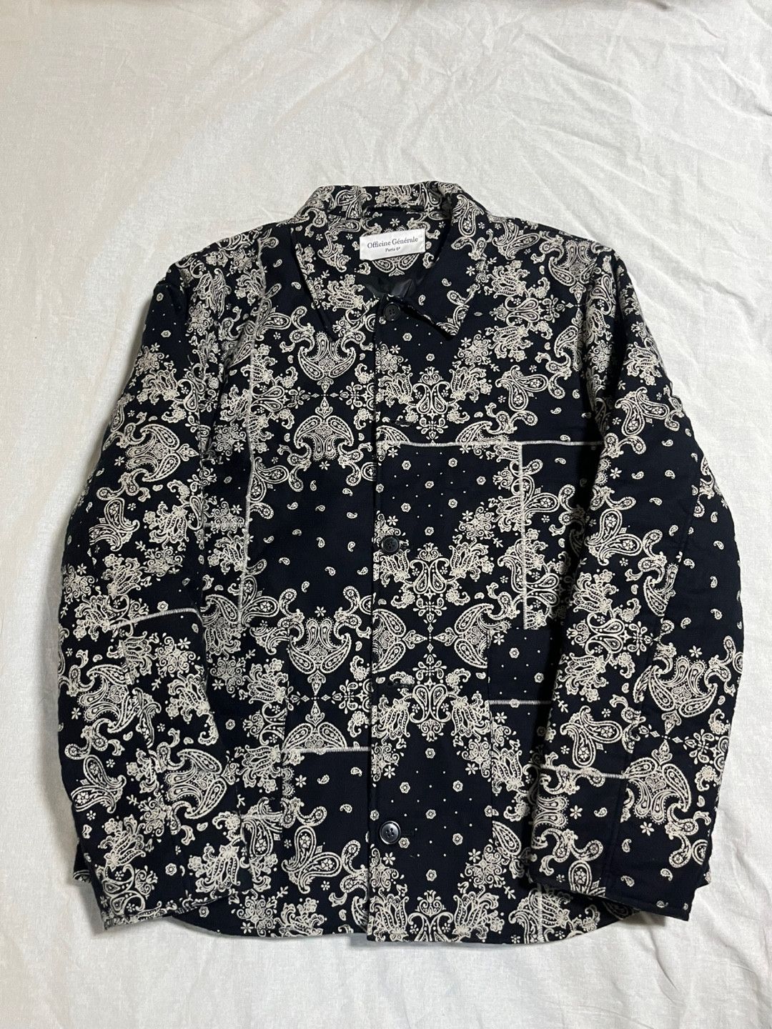Officine Generale paisley bandana shirt jacket Size US L / EU 52-54 / 3 - 1 Thumbnail