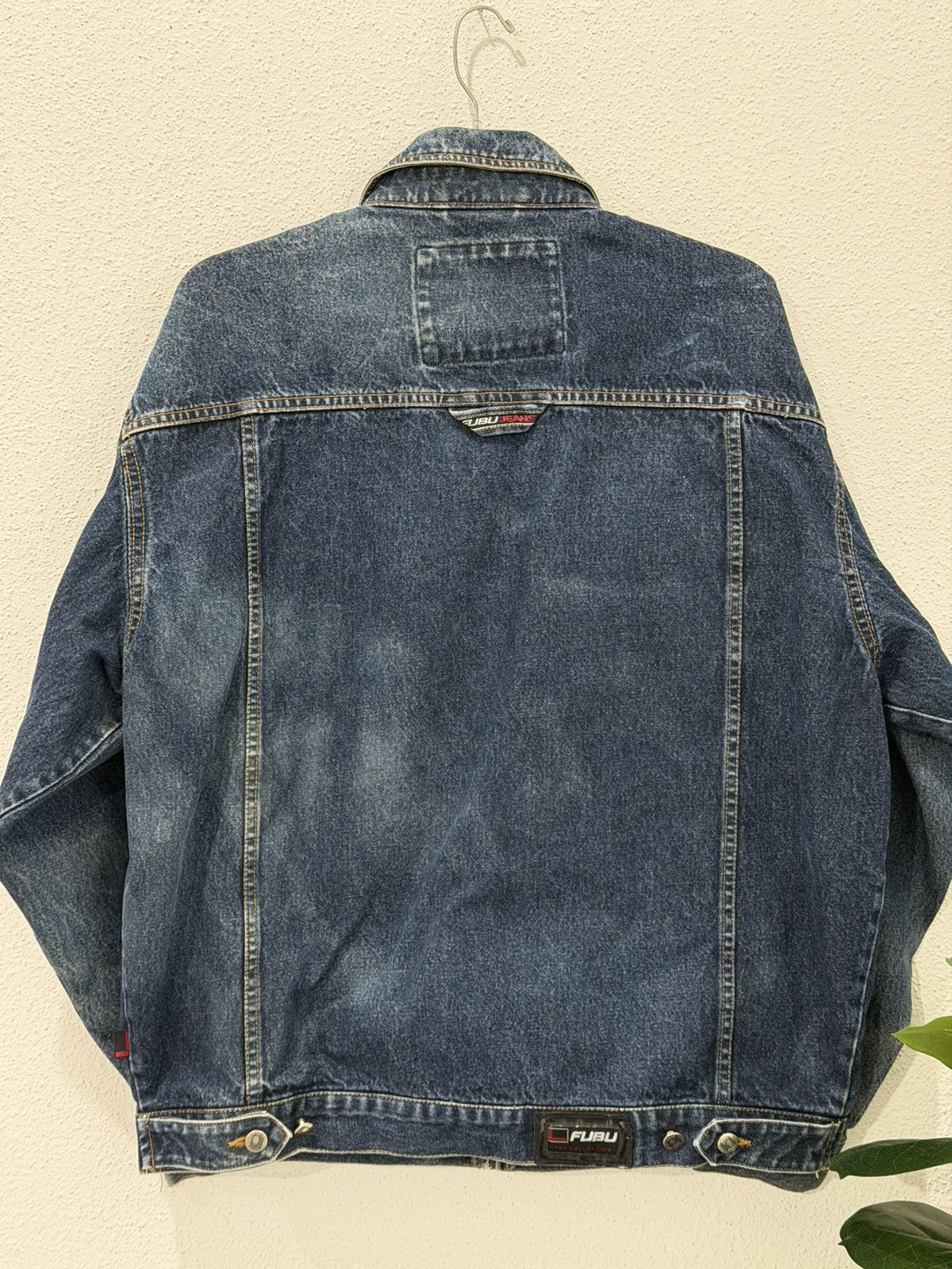 Fubu Vintage Y2K FUBU Denim Trucker Jacket XL Streetwear Hip Hop Size US XL / EU 56 / 4 - 4 Thumbnail