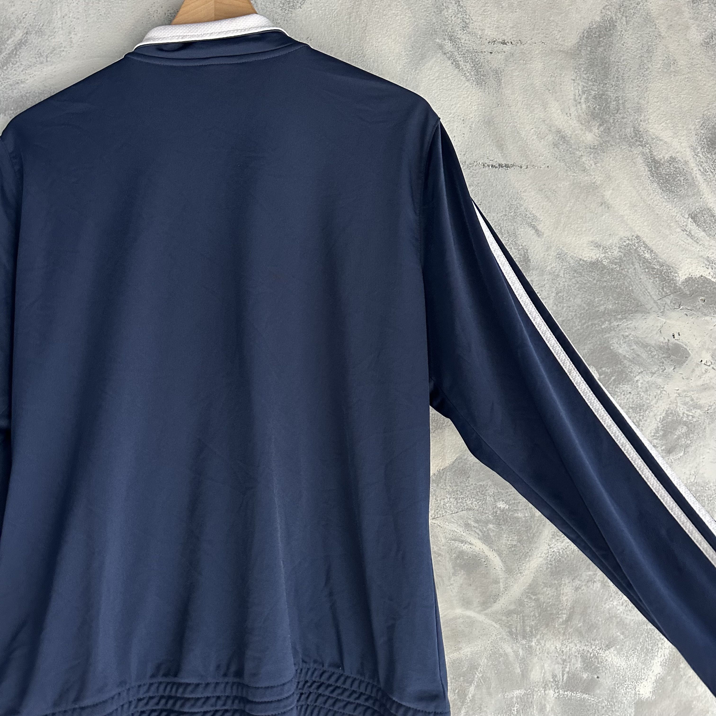 Adidas Adidas Track Training Jacket Mens XL Blue White Size US XL / EU 56 / 4 - 6 Thumbnail