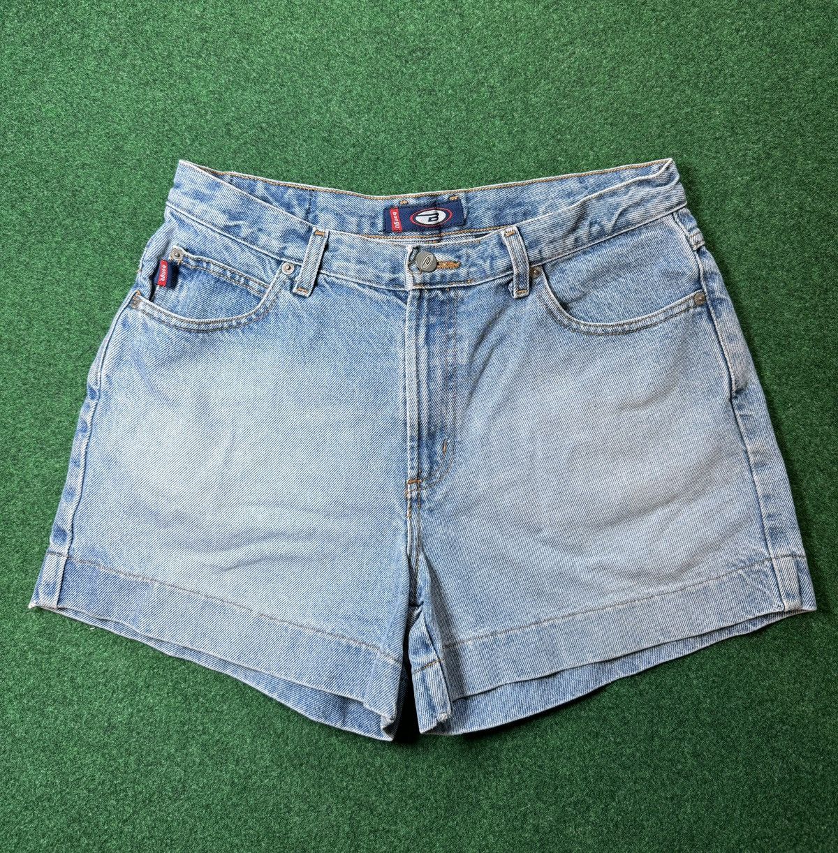 Vintage Vintage 90s Y2K Bongo Jorts Jnco Style Grunge Denim Shorts Size 31" - 3 Thumbnail