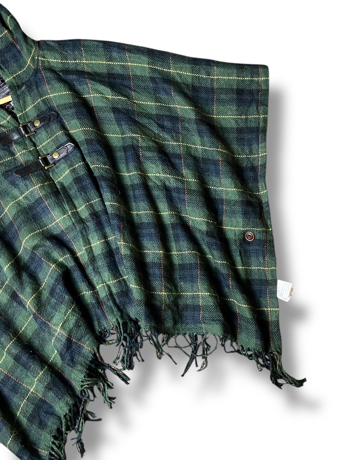 Japanese Brand × Vintage Fantasy University Japanese Brand Checkered Ponchos (121) Size US XXL / EU 58 / 5 - 4 Thumbnail