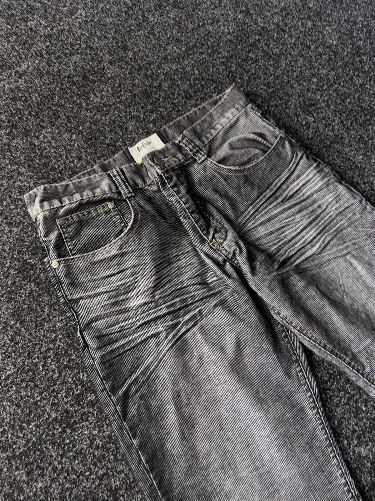 Japanese Brand × Lee Lee Cooper Relaxed Fit Faded Grey Corduroy style Jeans Y2K Size US 32 / EU 48 - 4 Thumbnail
