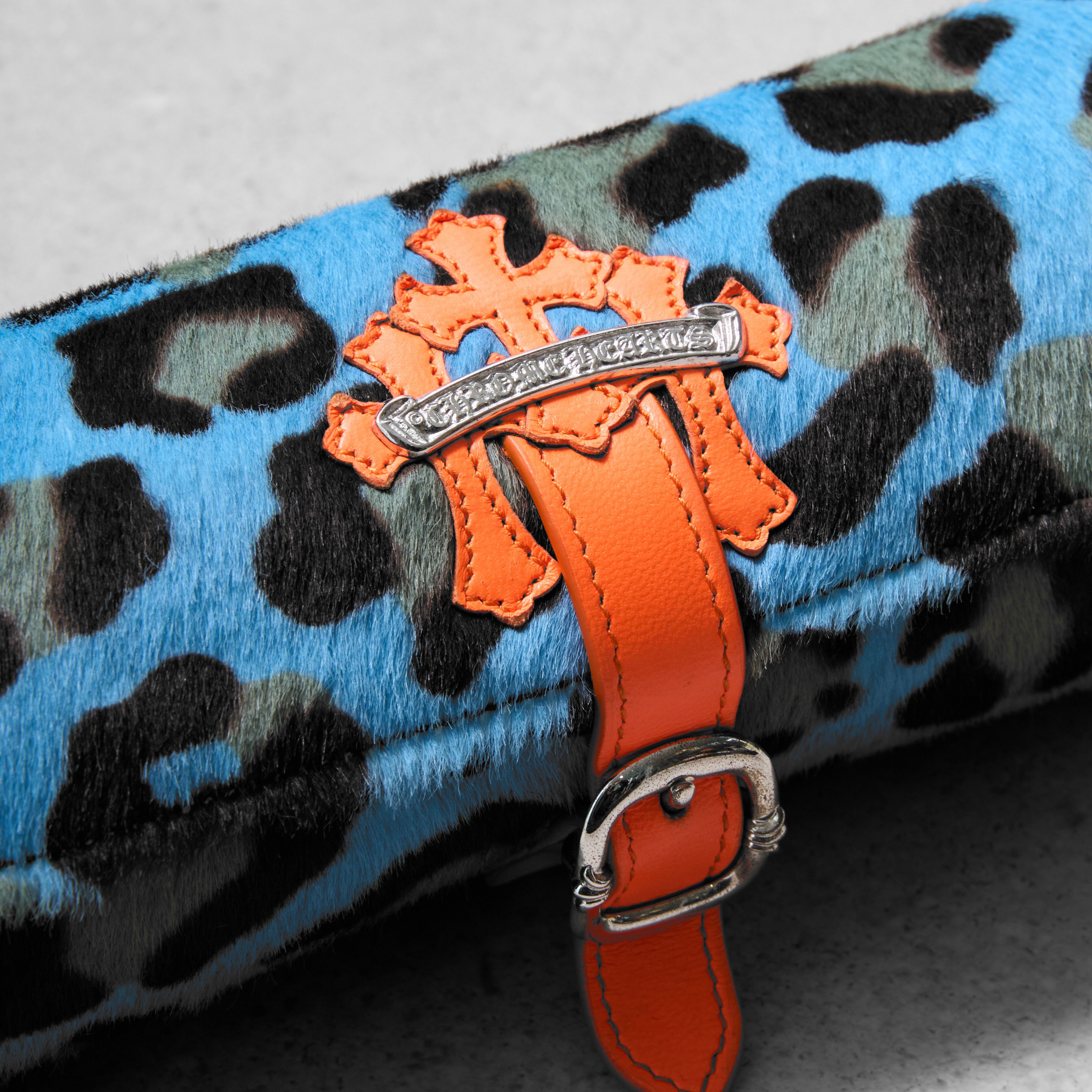 Chrome Hearts CHROME HEARTS Bag Jewelry Roll Lihr Blue Cheetah Size ONE SIZE - 5 Thumbnail