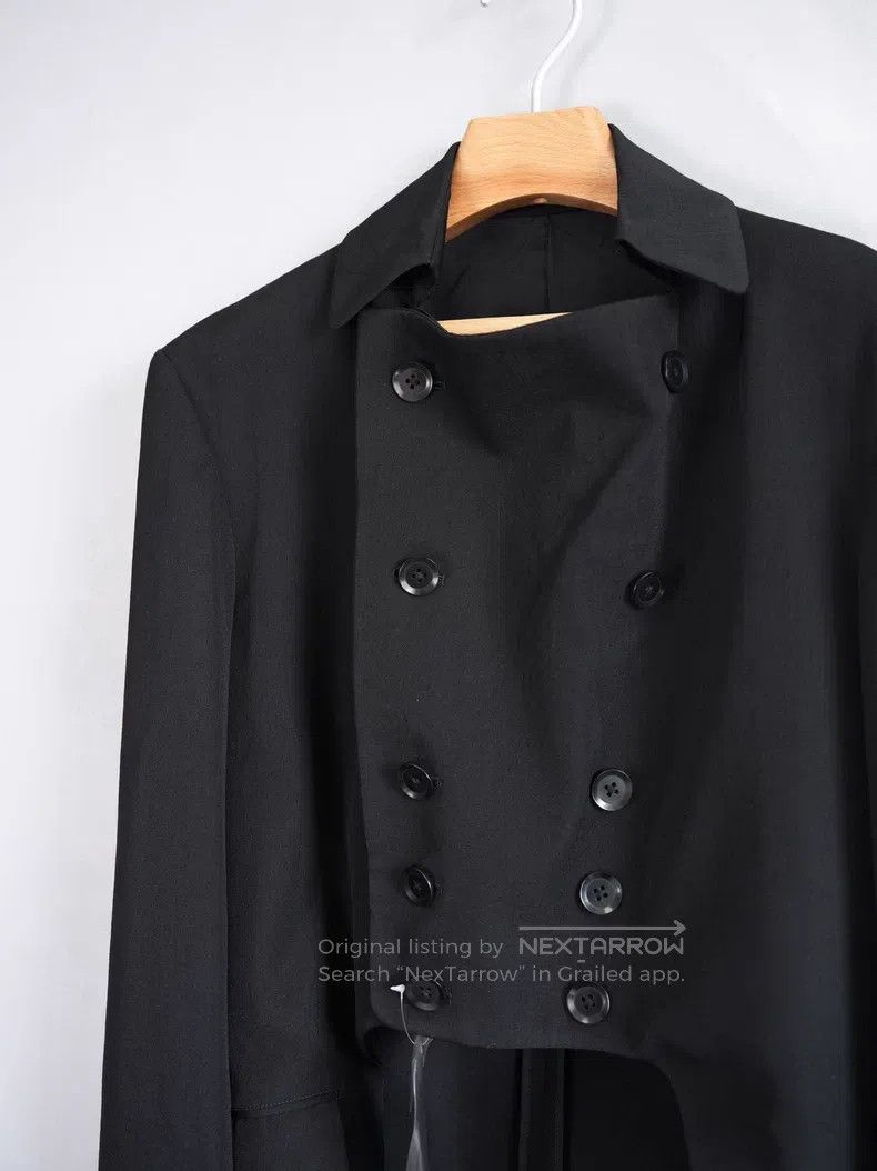 Yohji Yamamoto Yohji Yamamoto Size 1 11SS deformed collar tailcoat overcoa Size 38R - 6 Thumbnail