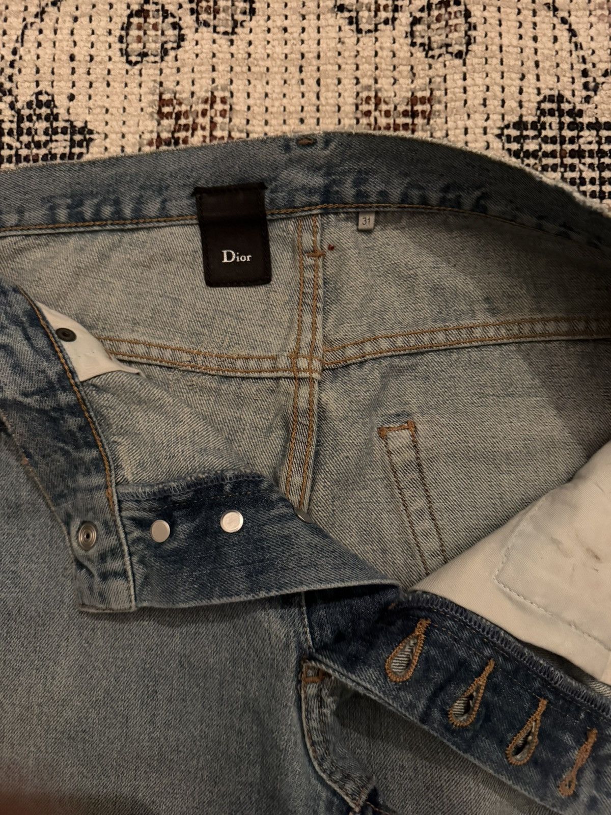 Dior Dior Homme SS06 Crash Denim Size US 31 - 3 Thumbnail