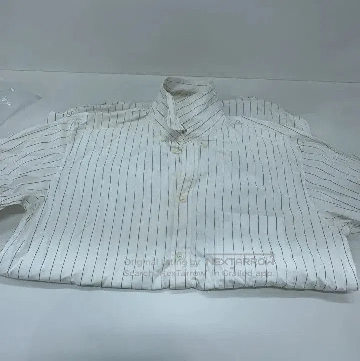 Balenciaga Balenciaga Striped Logo Short Sleeve Shirt. Size US S / EU 44-46 / 1 - 2 Thumbnail