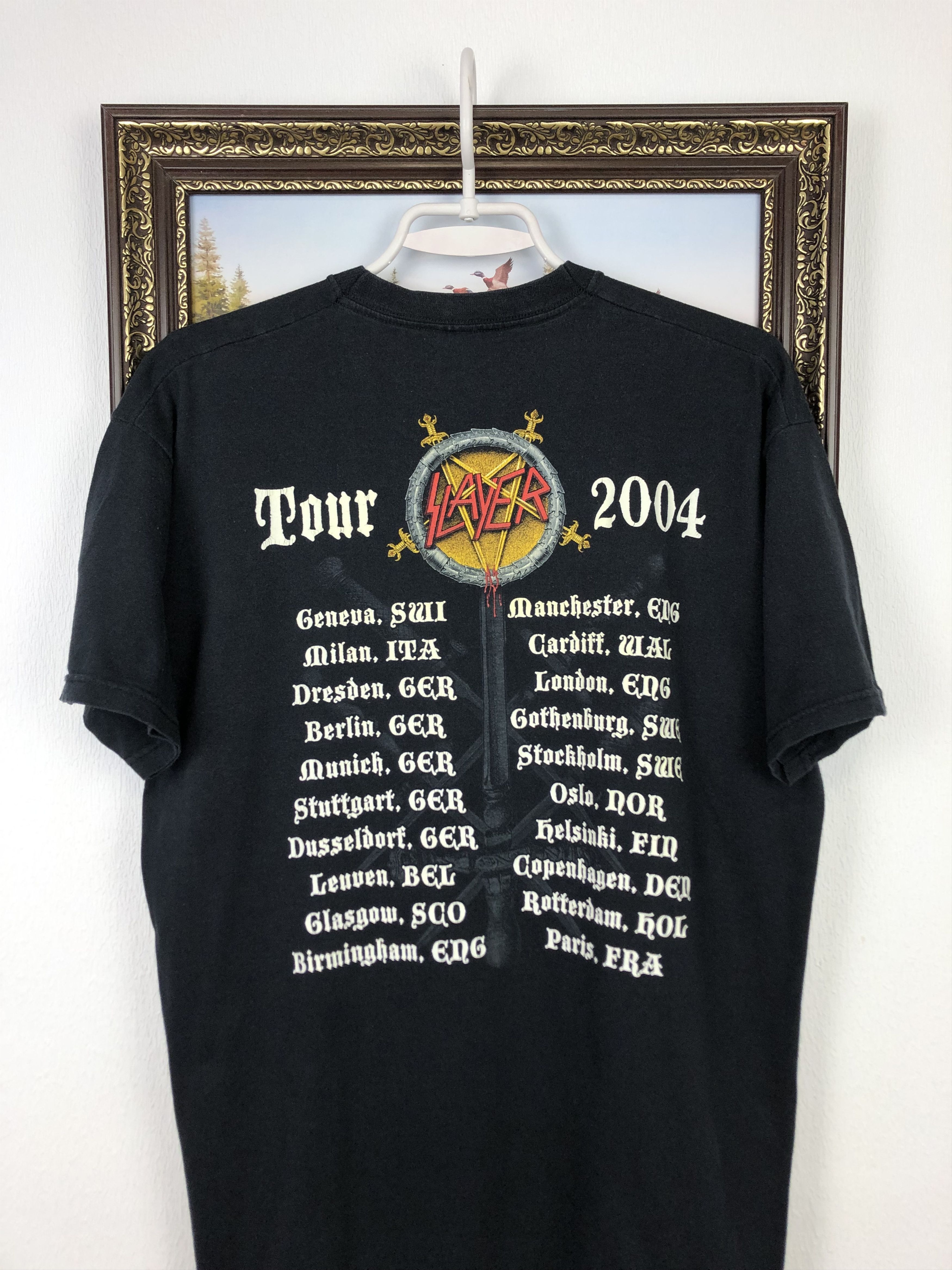 Vintage Vintage 2000's Slayer Shirt Seasons In The Abyss Band Tee Size US M / EU 48-50 / 2 - 7 Thumbnail