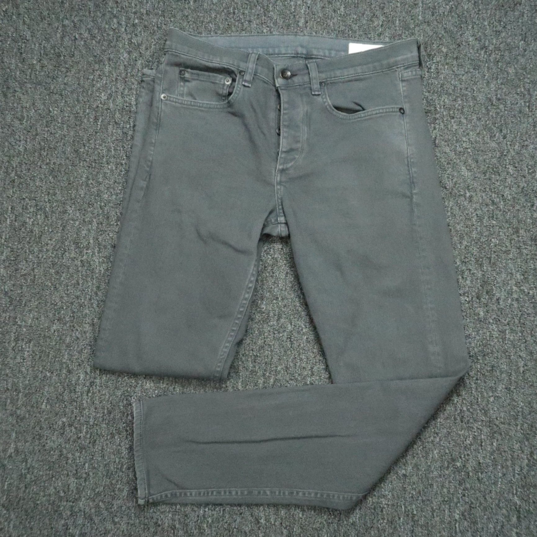 Rag & Bone rag & bone Jeans Men 30x30 Gray Slim 5-Pocket Denim Button Fly Stretch N/A Size US 30 / EU 46 - 2 Thumbnail
