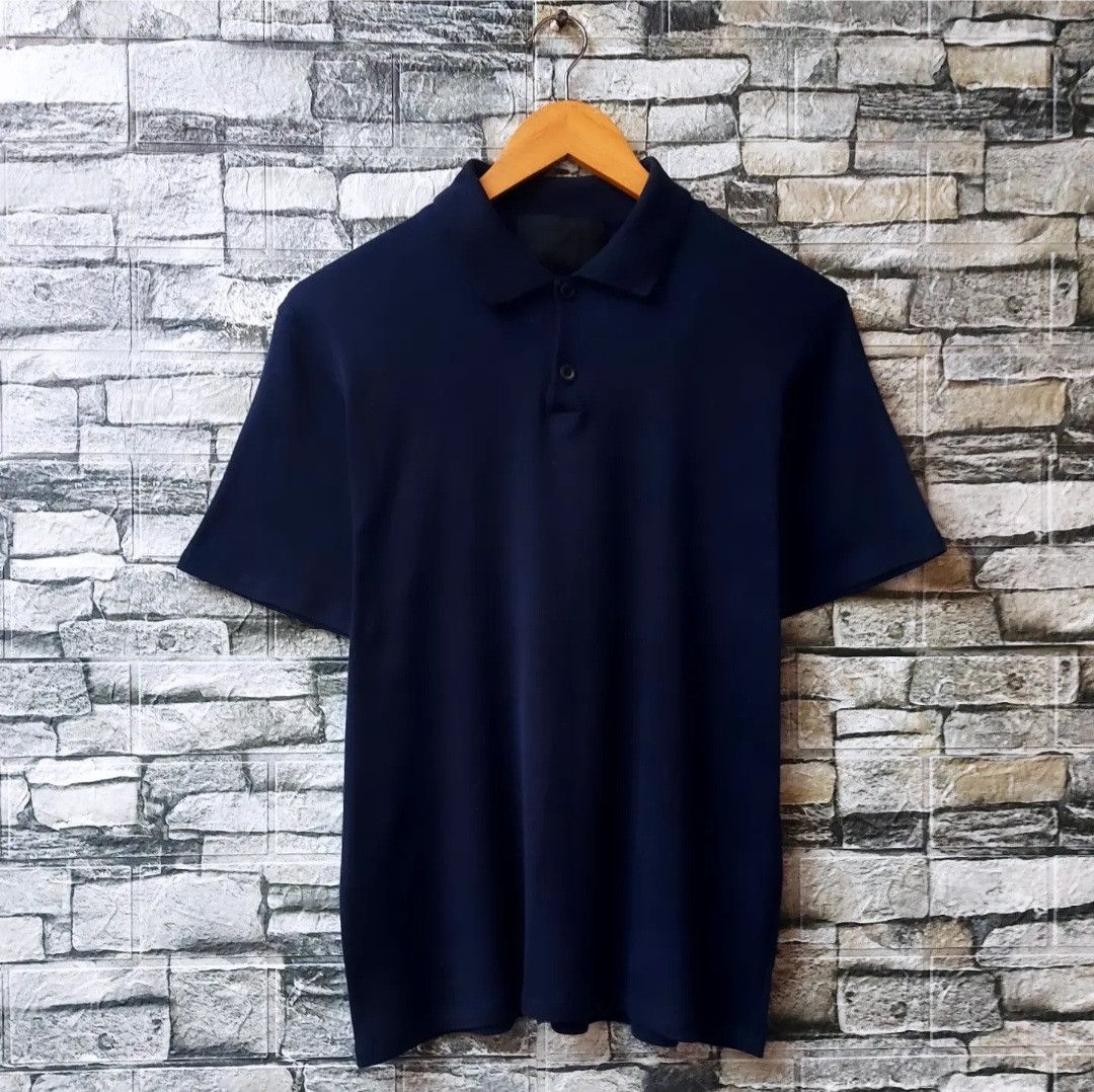 Prada Vtg PRADA Polo Shirt Navy Size US L / EU 52-54 / 3 - 1 Thumbnail