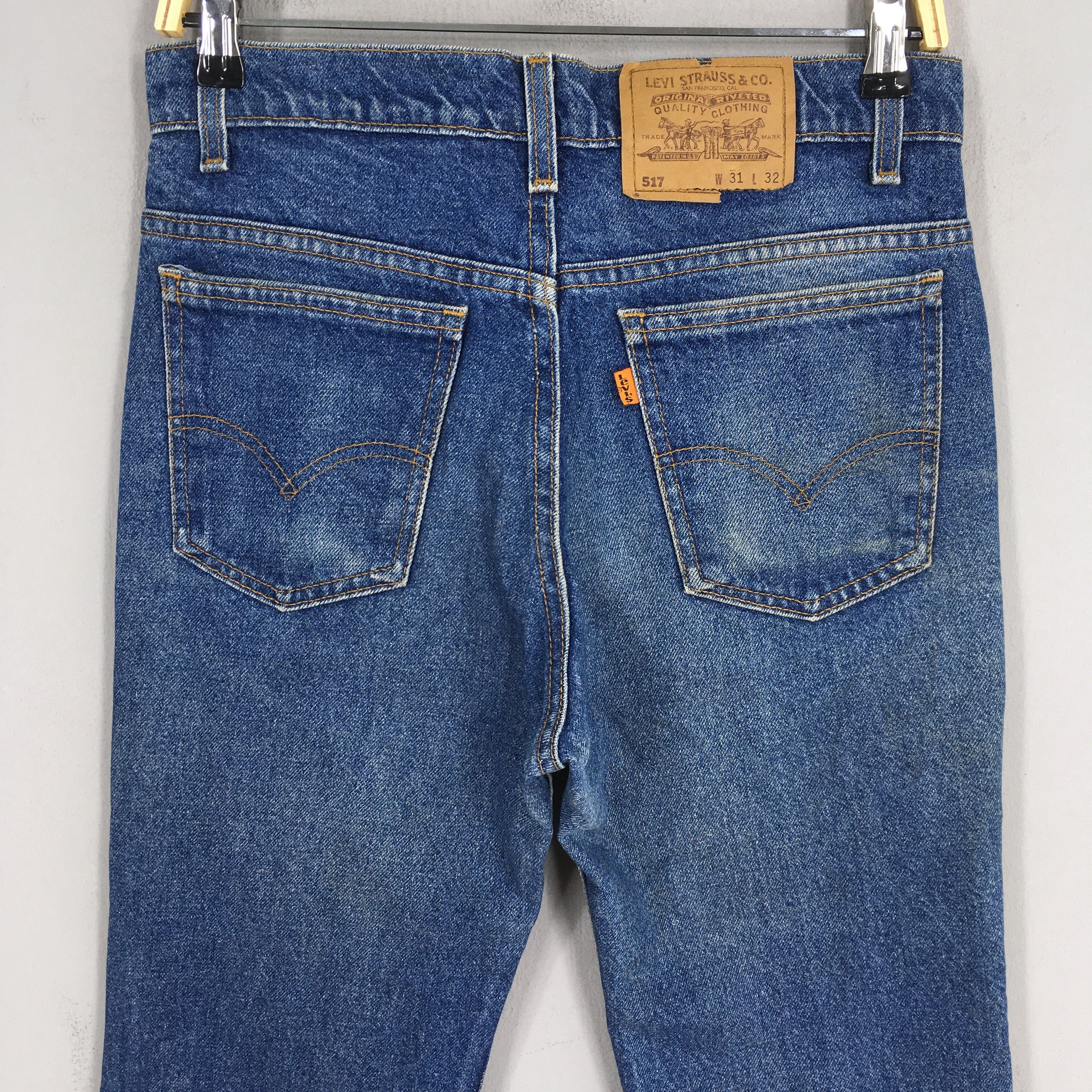Levi's Size 29x31 Vintage 90s Levi's 517 Flared Painted Jeans S627 Size US 29 - 11 Thumbnail