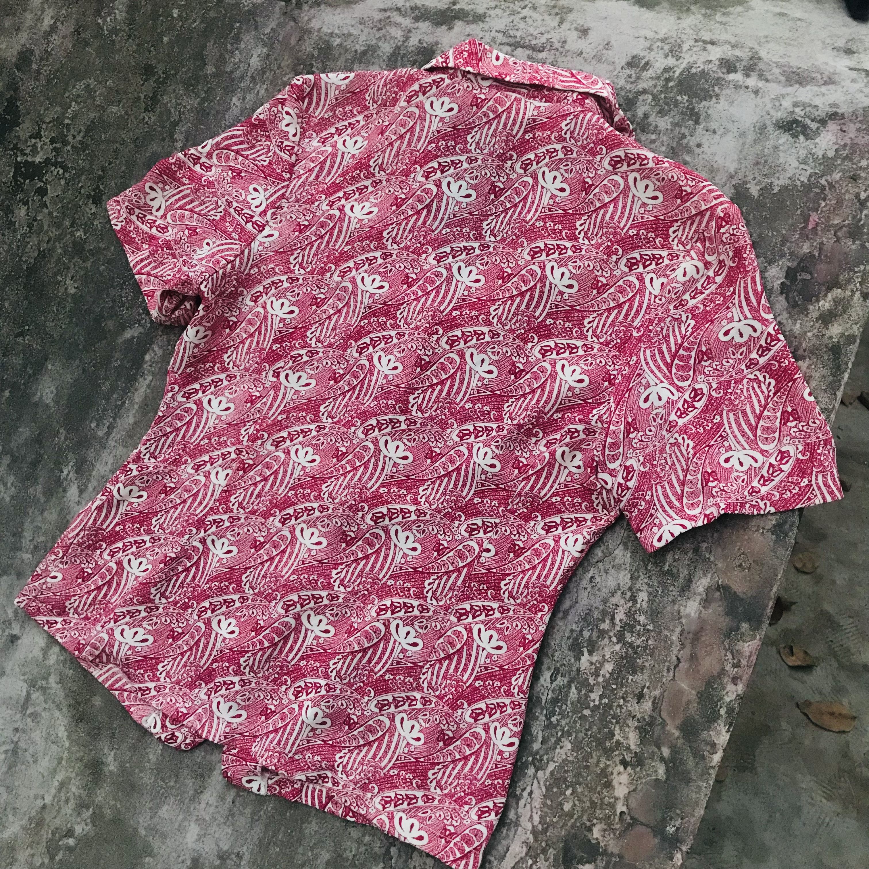 Vintage Vintage Open Collar Silk Shirt Size M / US 6-8 / IT 42-44 - 7 Thumbnail