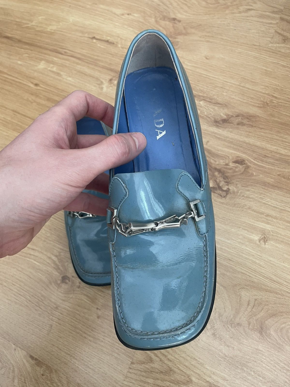 Prada Prada shiny leather loafer SS99 Size US 7.5 / IT 37.5 - 6 Thumbnail