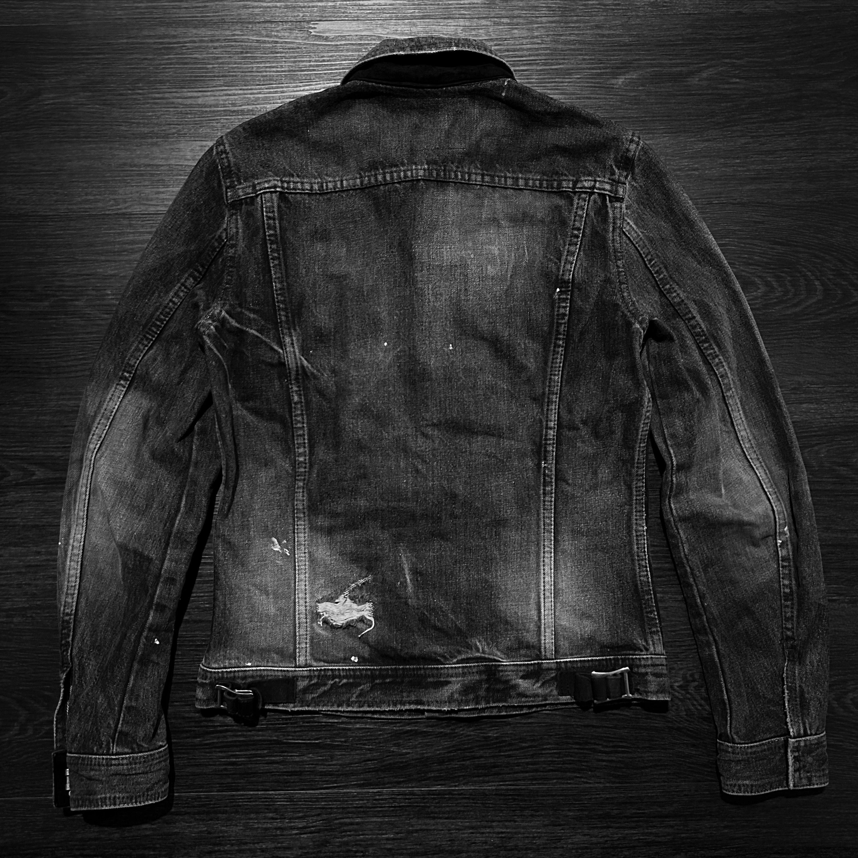 If Six Was Nine Isamu Katayama Backlash Painted & Distressed Trucker Jacket Size US S / EU 44-46 / 1 - 5 Thumbnail