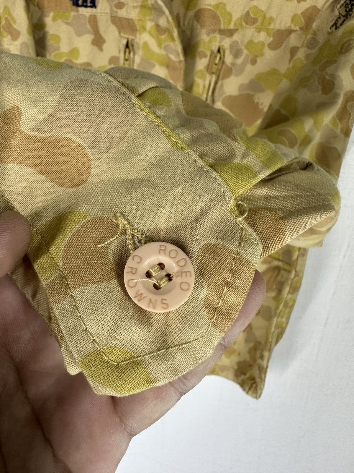 If Six Was Nine × Japanese Brand Vintage Camo Rodeo Crowns Girl Camp Rock 2004 Denim Jacket Size US M / EU 48-50 / 2 - 8 Thumbnail