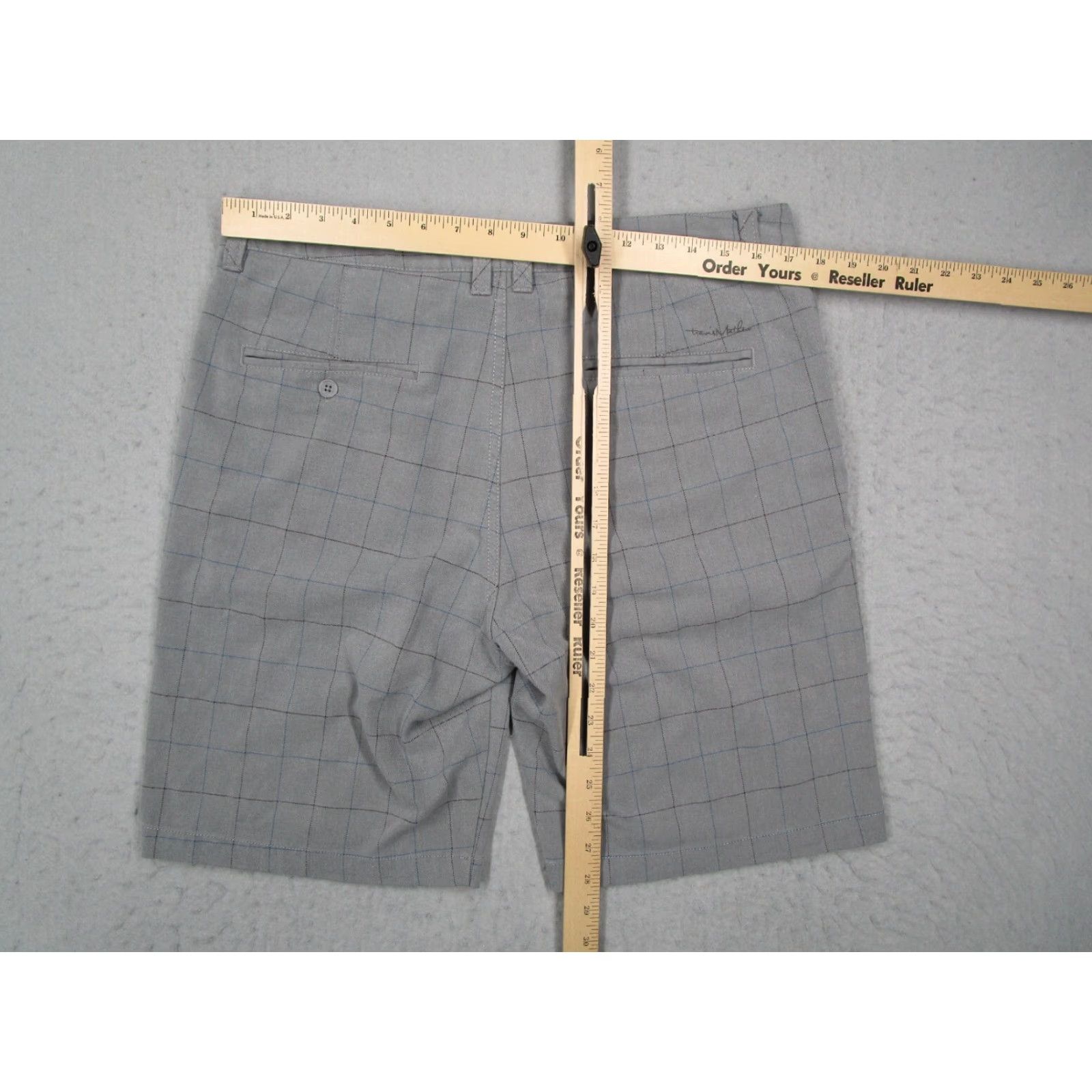 TravisMathew Travis Mathew Shorts Mens 34 Gray Check 9" Knit Golf Casual Beach Walk Stretch Size US 34 / EU 50 - 4 Thumbnail